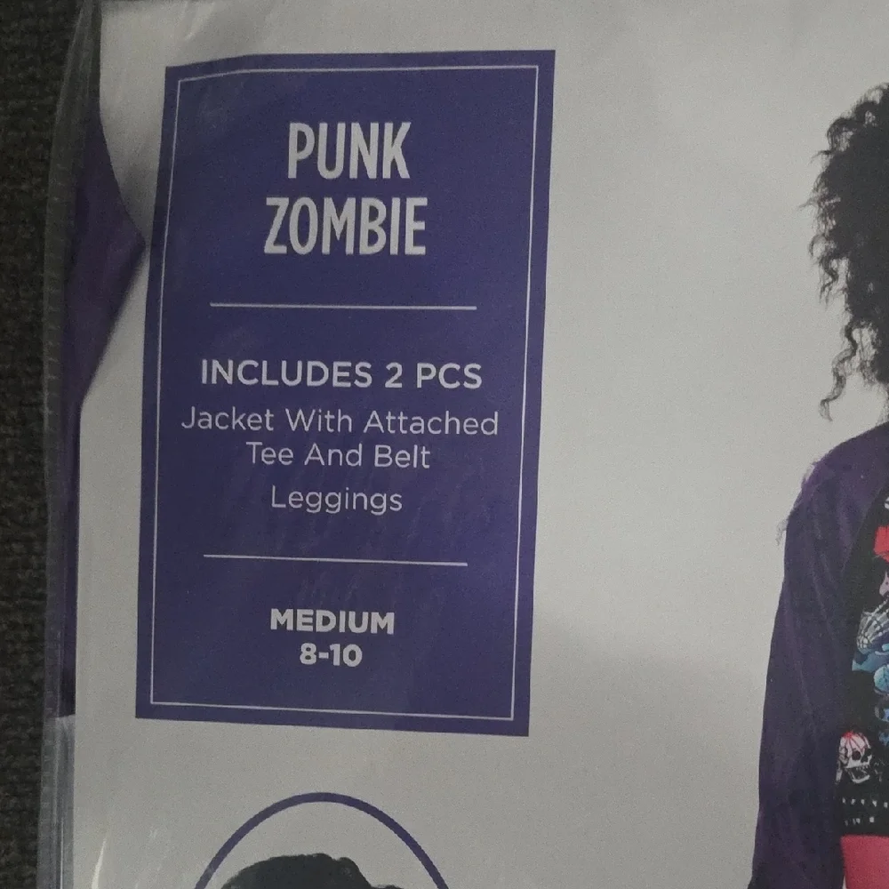Punk Zombie Costume for Kids